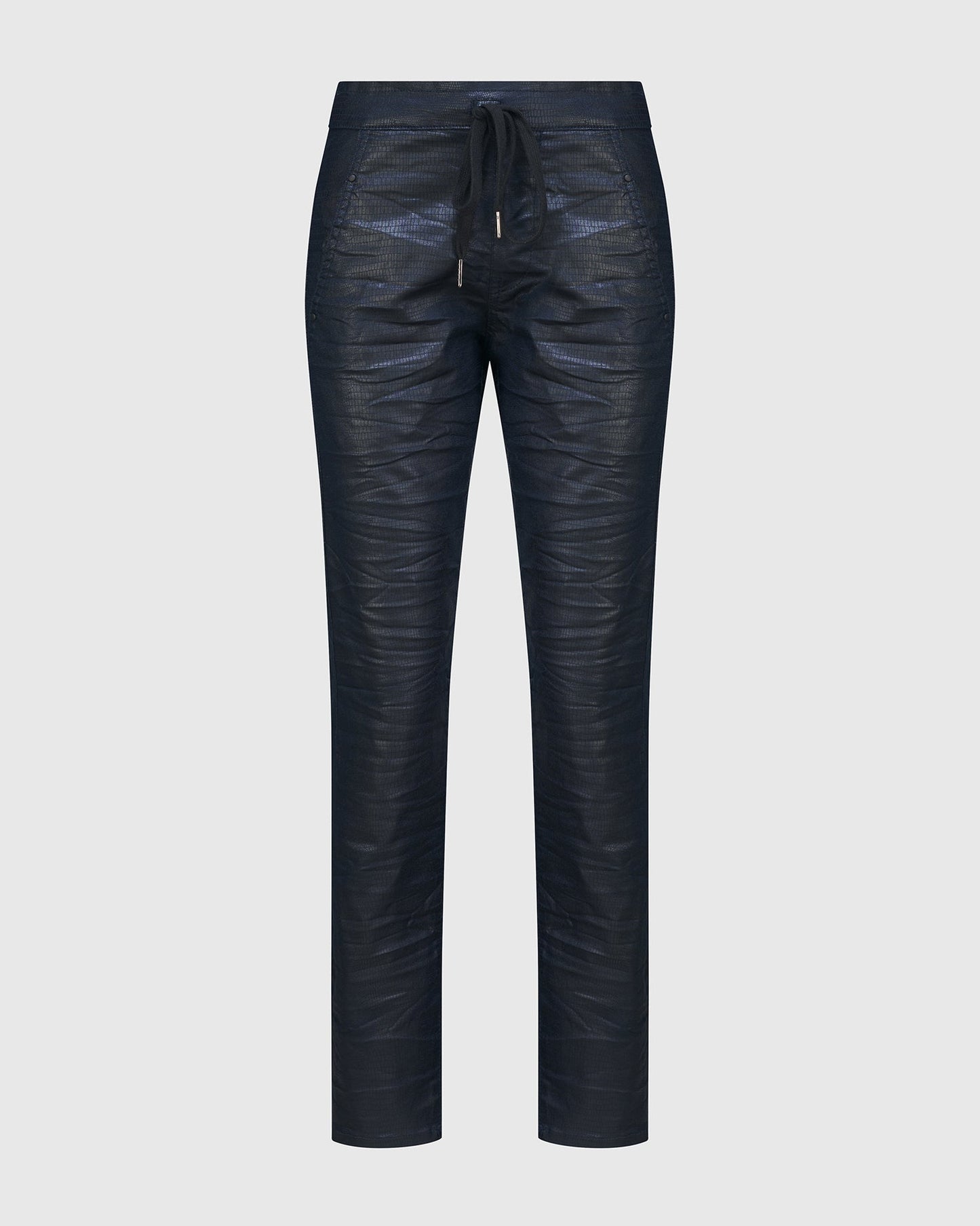 Snake Iconic Stretch Jeans, Metallic Navy