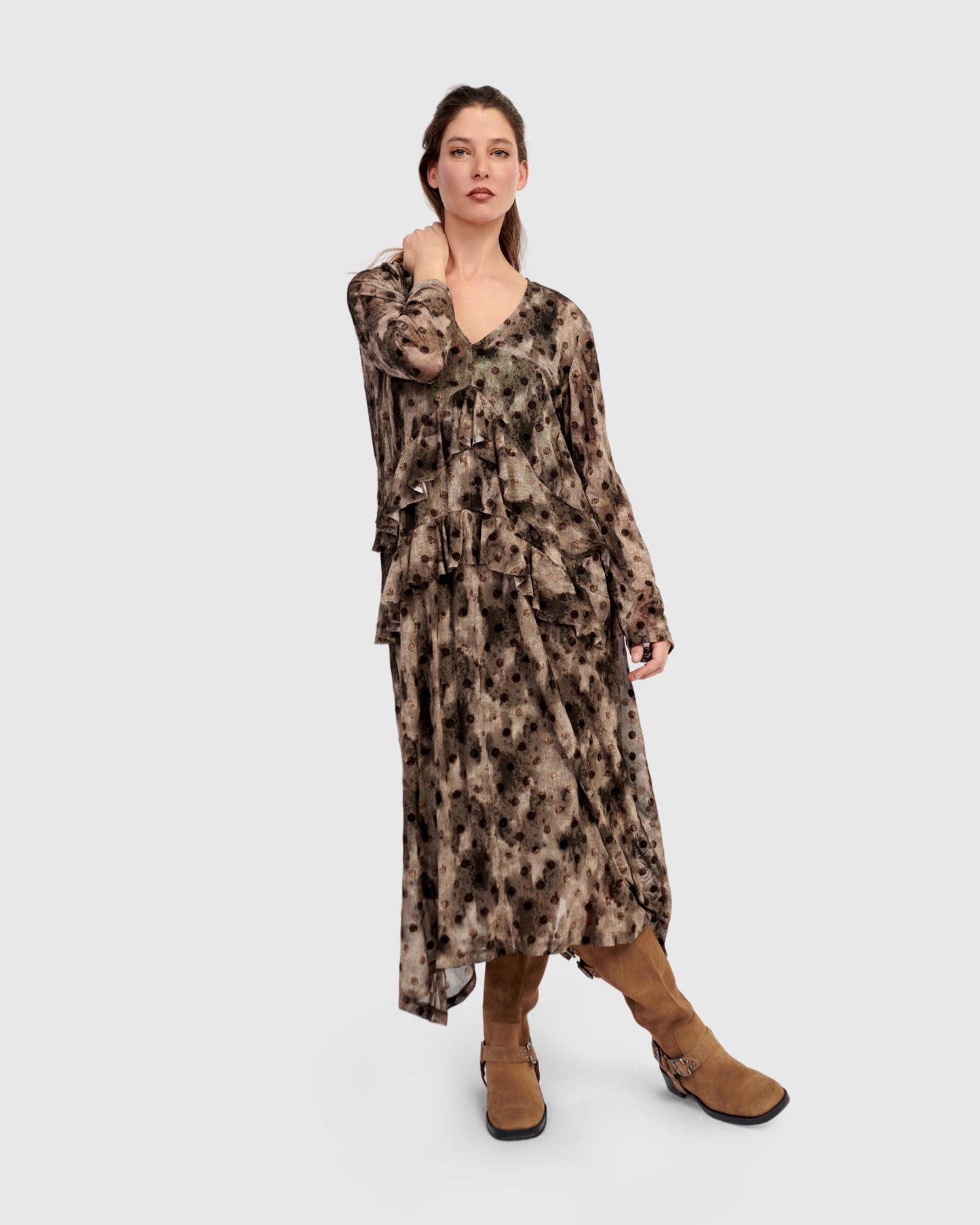 Fen Mesh Dress, Aquarelle